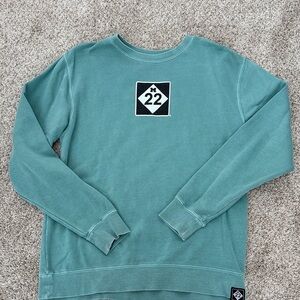Unisex Teal M22 Vintage Wash Crewneck Sweatshirt